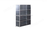 KT-B1A欧式时尚组合型不锈钢单排书柜文件柜展示柜